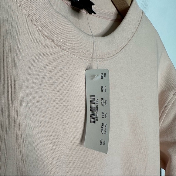 J. Crew | Light Pink Sequins Hem Sweatshirt Size XXS - Picture 7 of 8